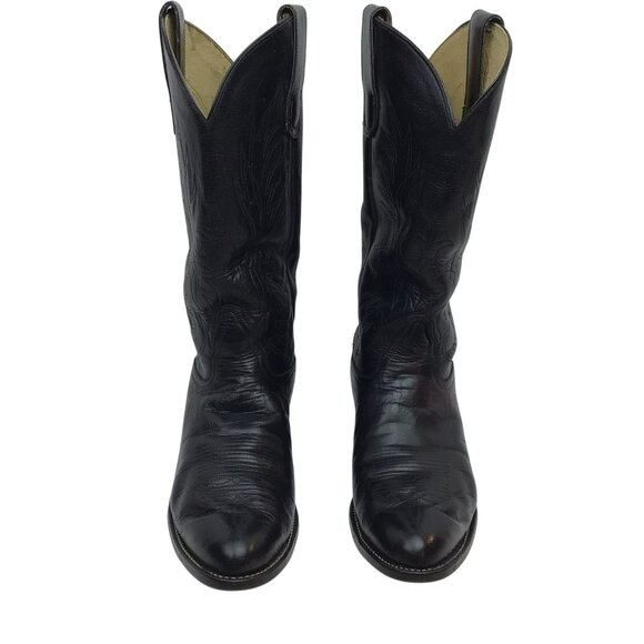 Tony Lama Vintage Leather Western Cowboy Boots Mens 8 EE Style S2951 - Picture 2 of 12